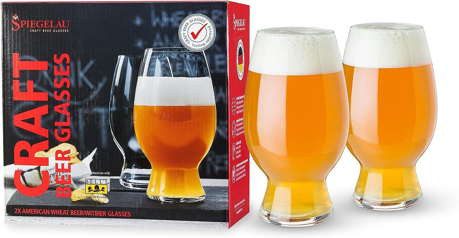 Spiegelau Craft Beer Glasses Witbier Glas, 2er Set, Bierglas, Craftbierglas, Trinkglas, Kristallglas, 750 ml, 4992663 Bild 1