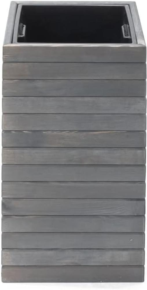 Westmann Holz Pflanzkübel Mono | grau | 33x33x56 cm Bild 1