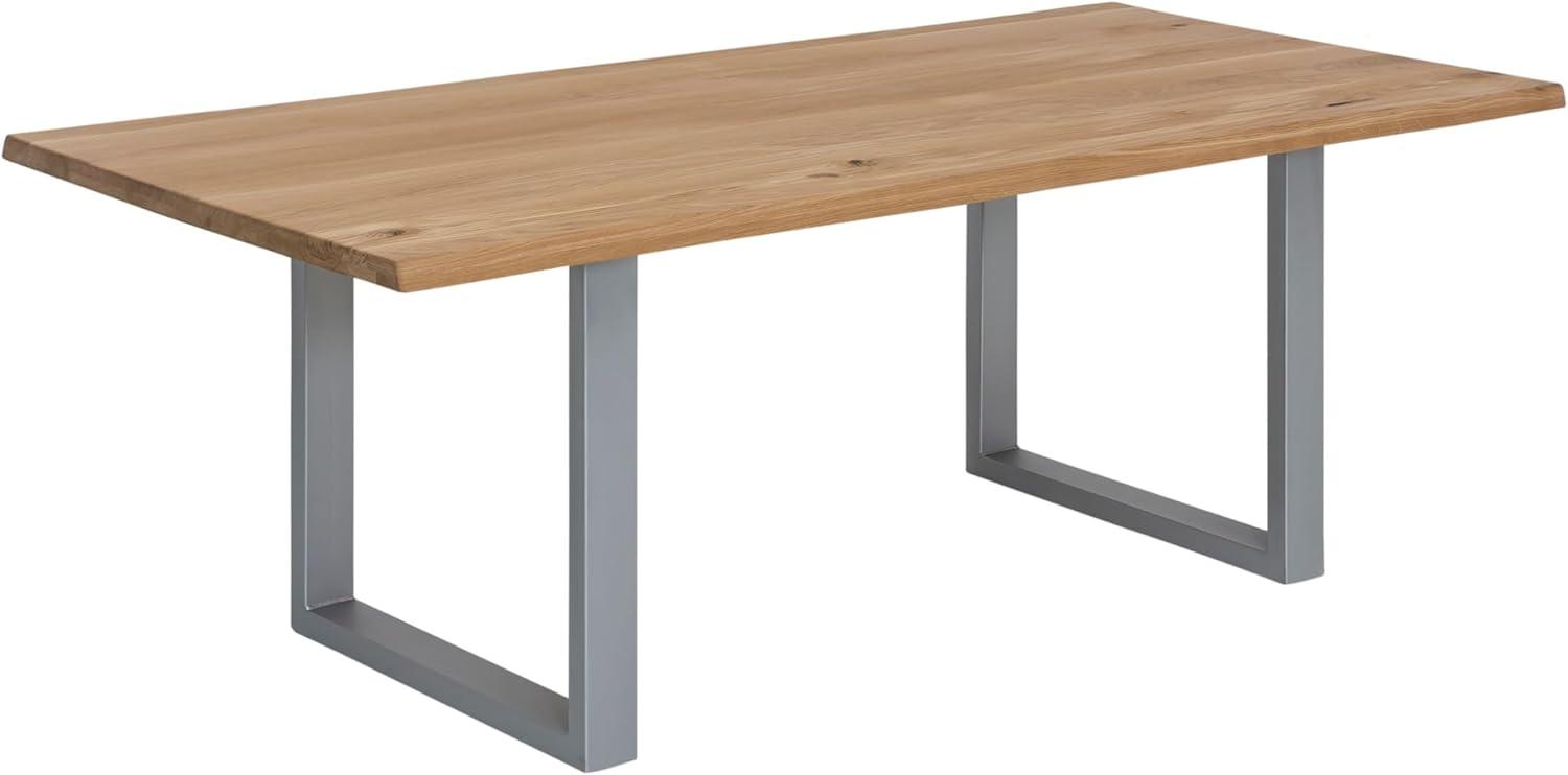 Tisch 180x90cm Wildeiche Metall Holztisch Esstisch Speisetisch Esszimmertisch Bild 1