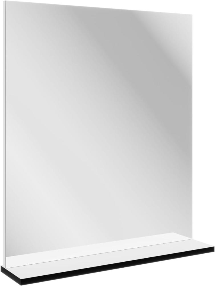 Fackelmann TE-A Spiegel 60 cm mit Ablage, Weiß Bild 1