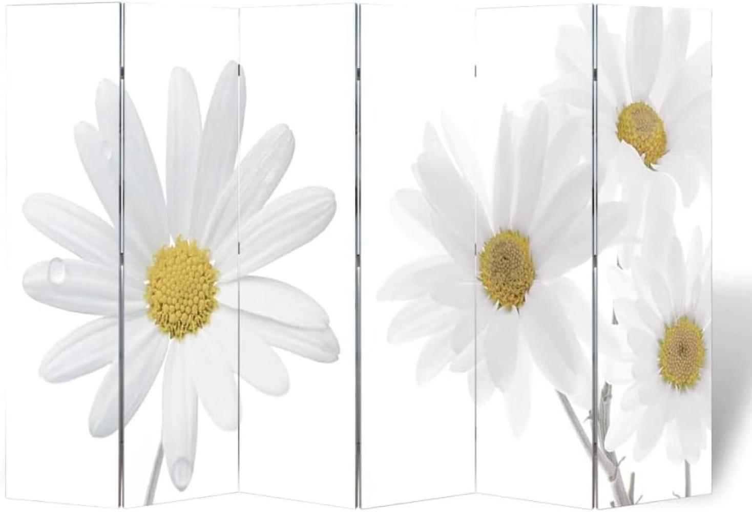 Raumteiler klappbar 217x170 cm Blume Bild 1