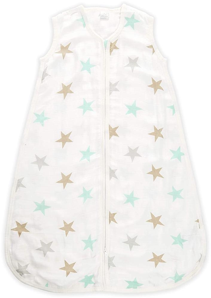 aden + anais Star Soft Swaddle - Pack von 1 | Tragbarer Musselin & leichtes Vicose von Bambusschlaf -Sack -Decke | Unisex Baby Schlafsack für Mädchen & Jungen | 0-6 Monate Bild 1