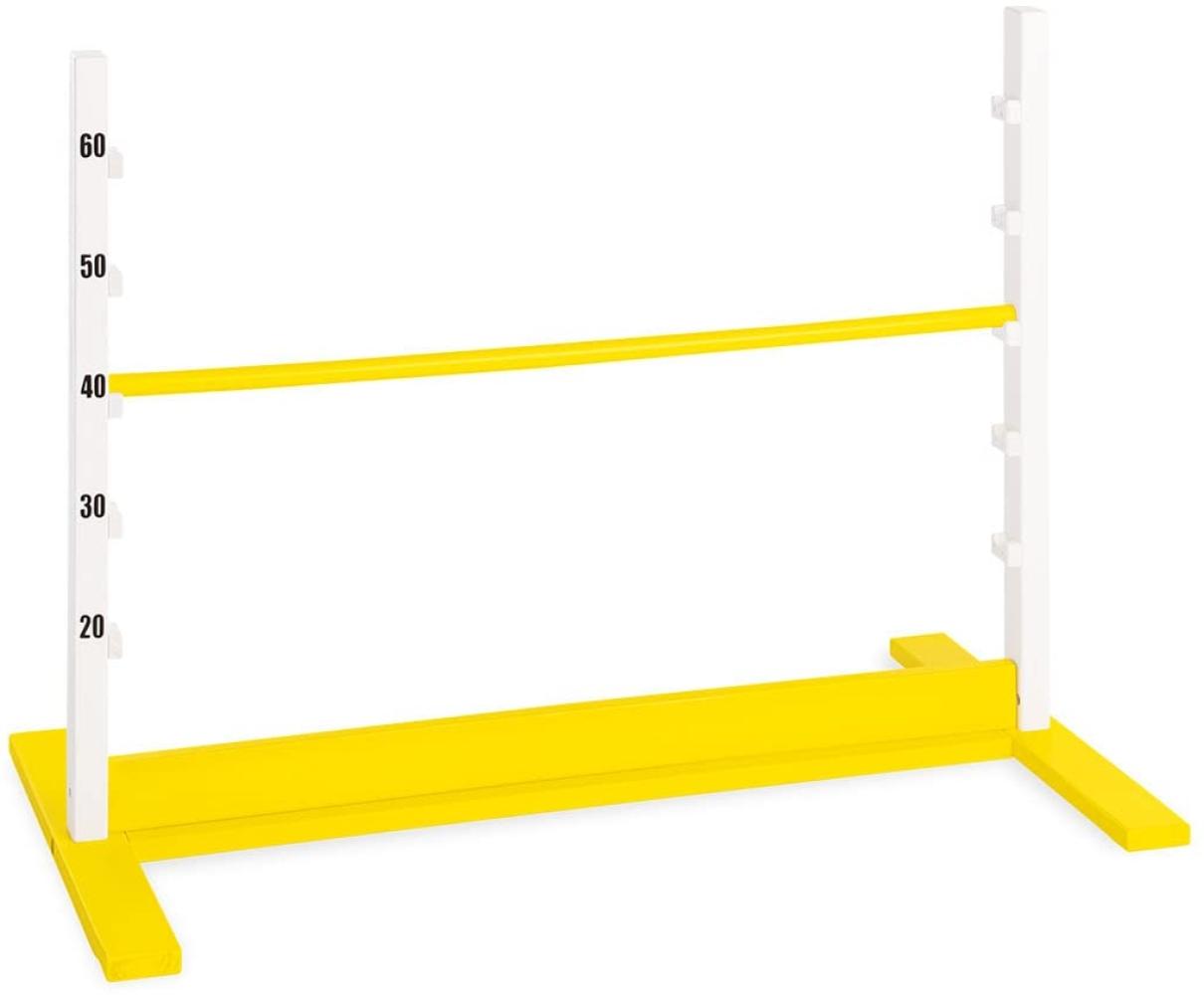 Pinolino 'Hoppe' Hürde, Massivholz gelb / weiß , 92 x 67 x 50 cm Bild 1