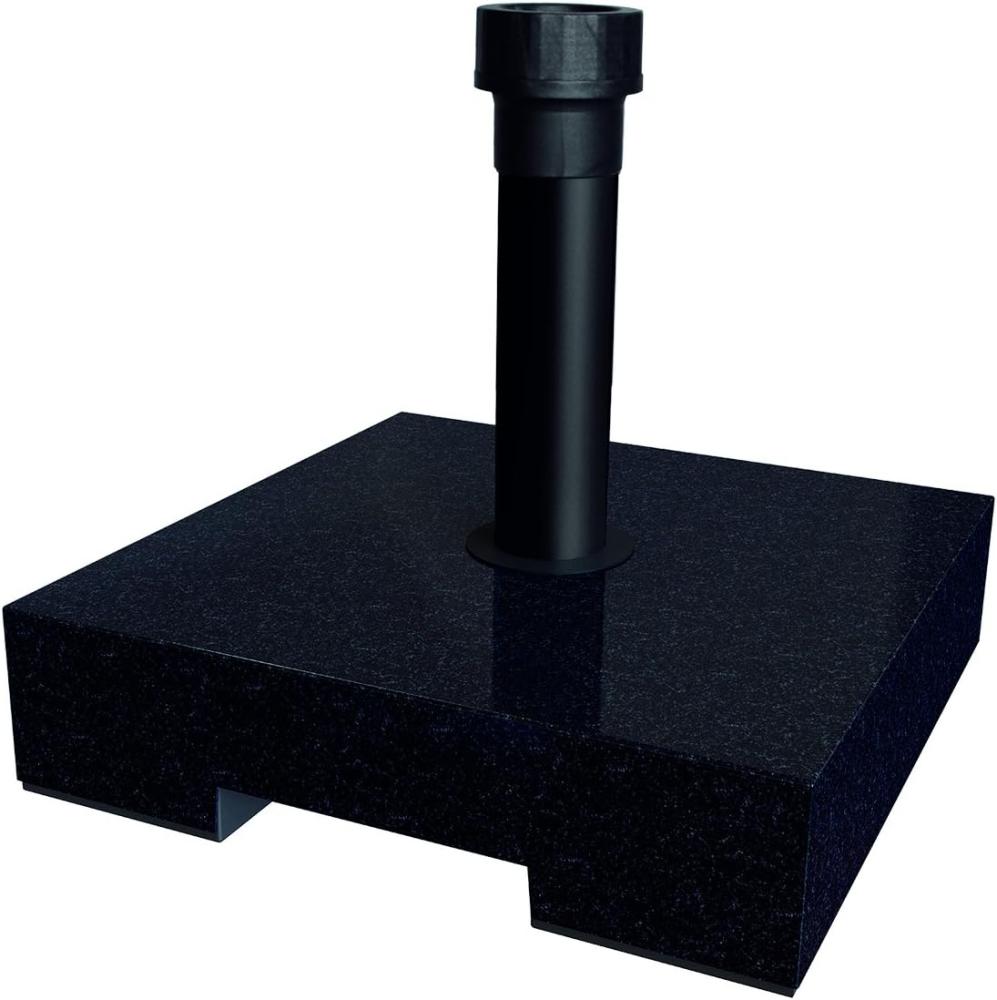 BEST Schirmständer 25 kg Beton, granit, 40 x 40 x 8 cm, 62225050 Bild 1