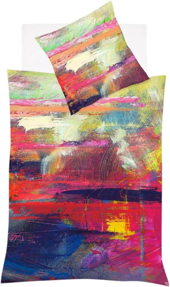 Fleuresse Mako-Satin Bettwäsche Bed Art S Shrewsbury multicolor | 135x200 cm + 80x80 cm Bild 1