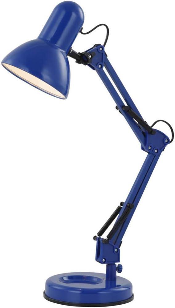 GLOBO Tischlampe Leselampe Tischleuchte Kinder Büro Schreibtischlampe blau 24883 Bild 1