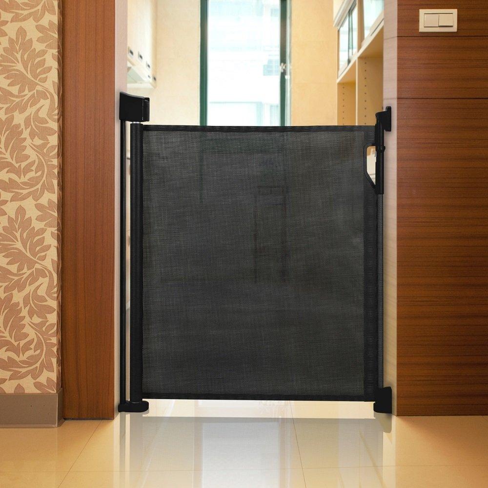 Safetots Moderne einziehbare Sicherheitstüre schwarz 0 cm – 120 cm Bild 1