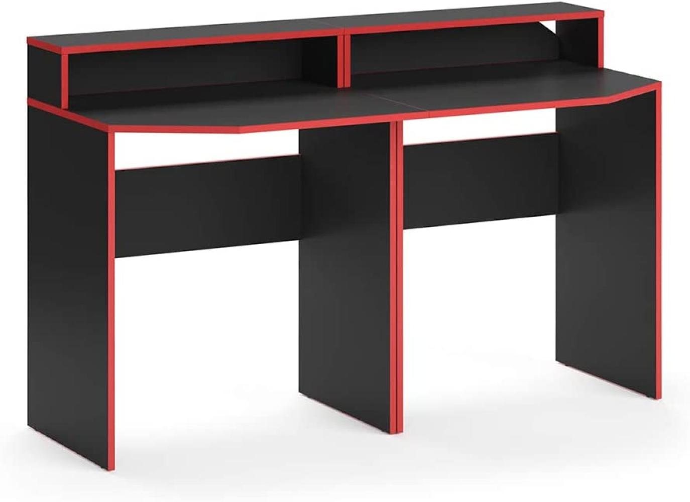 Vicco 'Kron' Gaming Desk, schwarz, 2x 70 x 87,2 x 60 cm Bild 1
