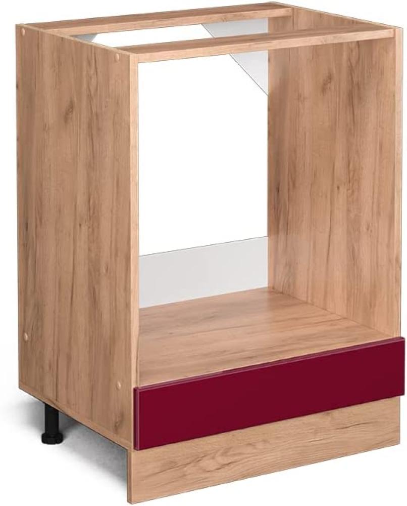 Vicco Küchenschrank Hängeschrank Unterschrank Küchenzeile R-Line Eiche Bordeaux Bild 1