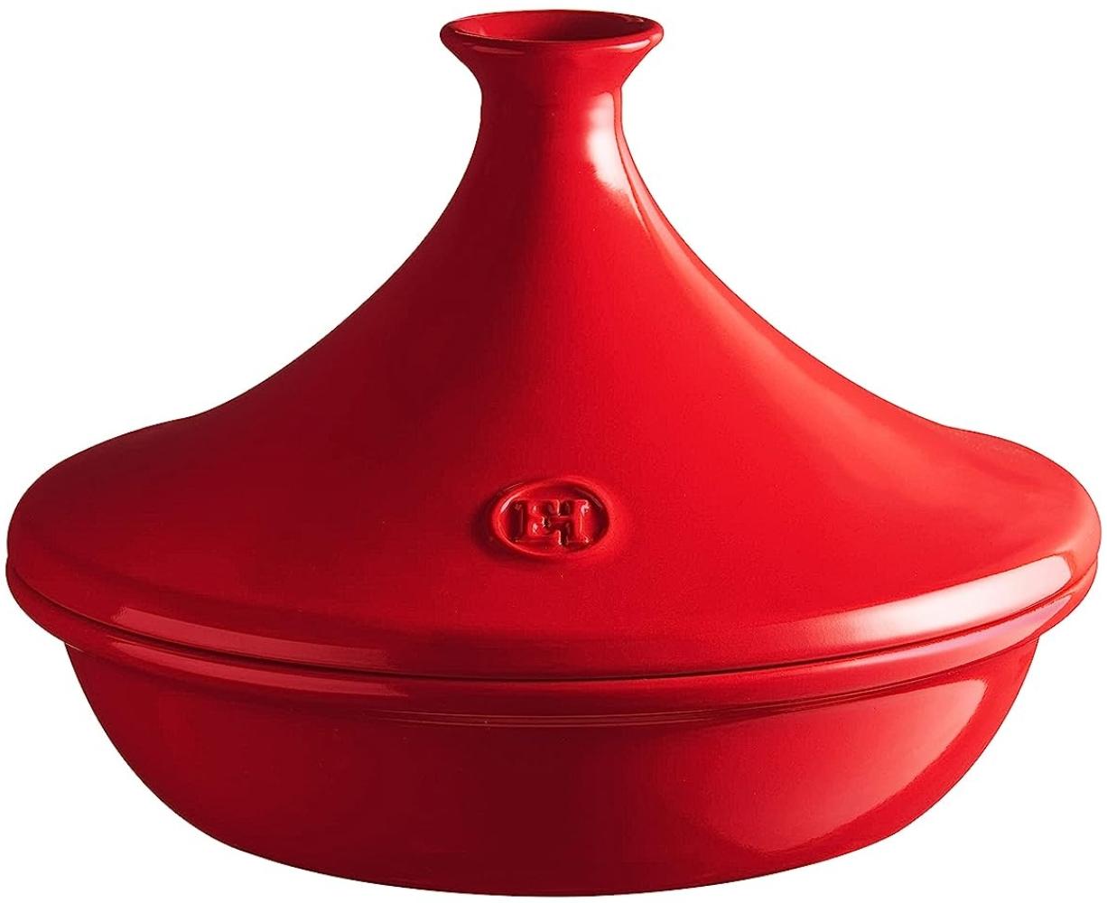 Emile Henry 349526 Keramik Rote Tajine E-Box, Ø270mm Bild 1