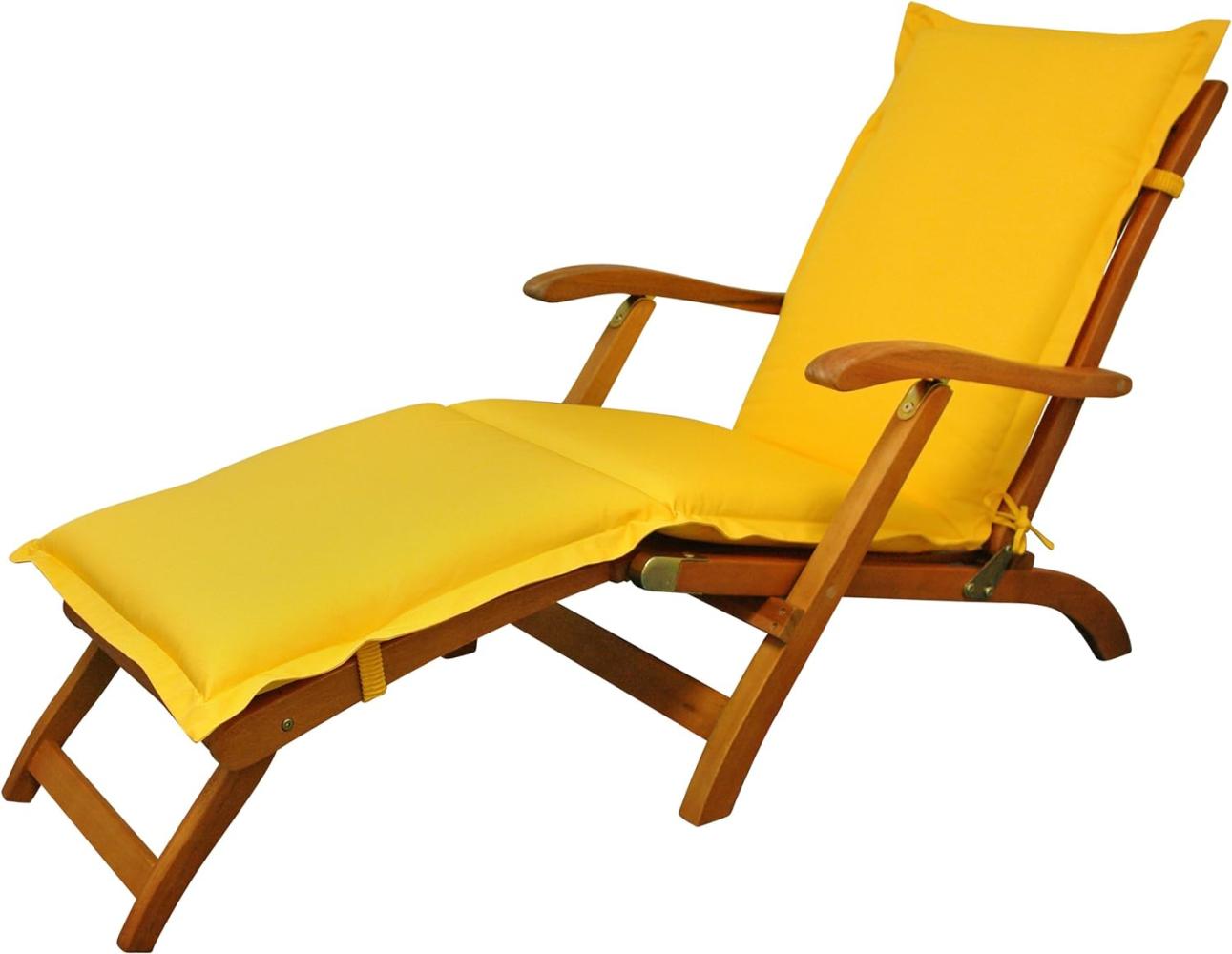 indoba - Polsterauflage Deck Chair Serie Premium - extra dick - Gelb Bild 1