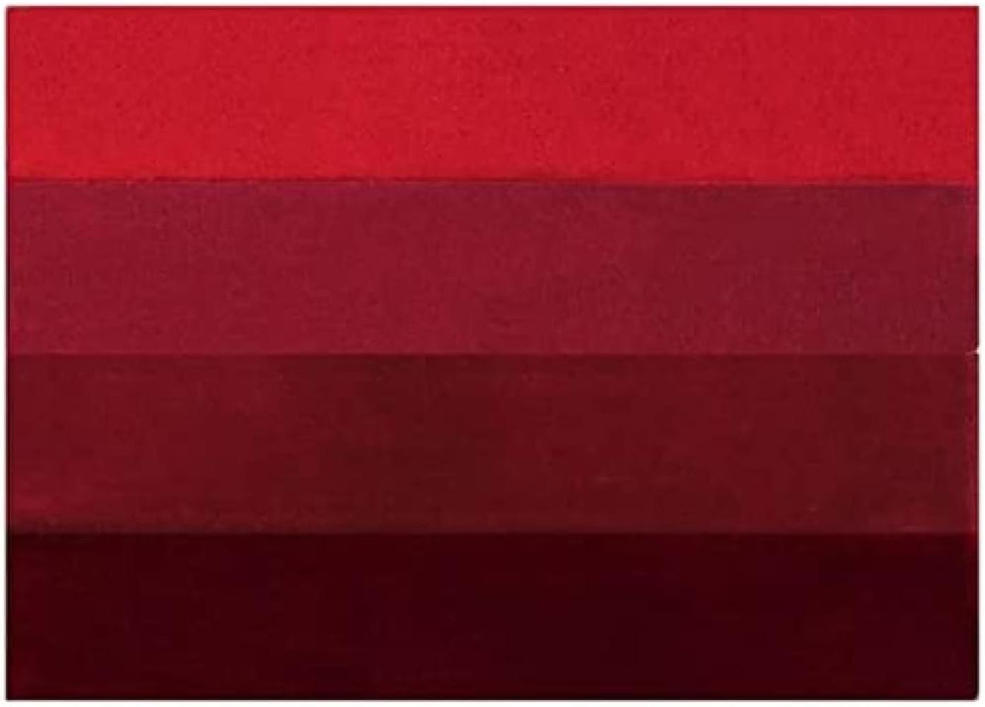 Spirella Badteppich Badematte Badvorleger Duschvorleger Mikrofaser Hochflor flauschig 60x90 cm – Rot Bild 1