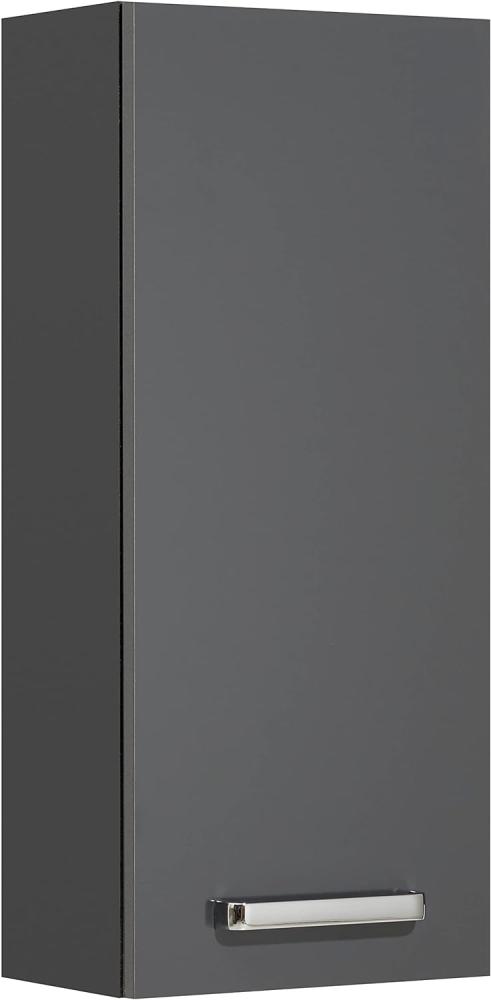 Pelipal Badezimmer Hängeschrank; 311 in Grau-Anthrazit, Glanz, 30 cm breit | Bad Wandschrank; mit 1 Tür und 2 Glas-Glas-Einlegeböden Bild 1