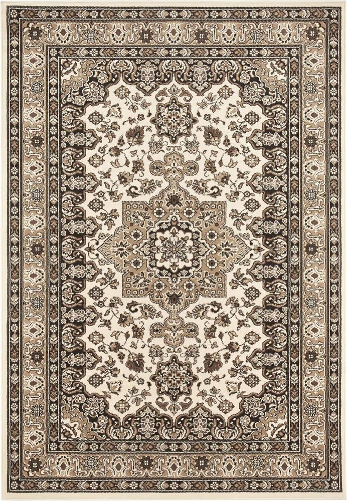Orientalischer Kurzflor Teppich Parun Täbriz Ivory Beige - 80x150x0,9cm Bild 1