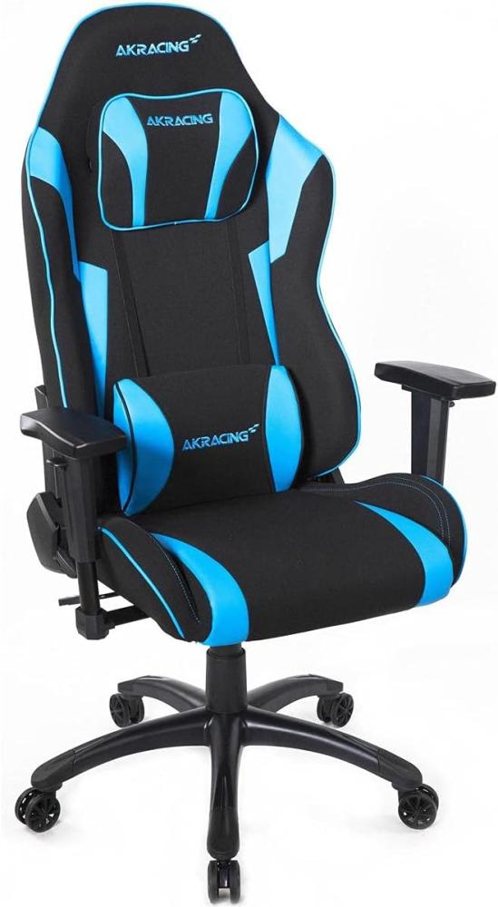 AKRacing Chair Core EX-WIDE SE Gaming Stuhl, Stoff/Kunstleder, Schwarz/Blau, 5 Jahre Herstellergarantie Bild 1