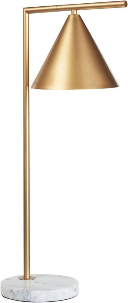 Tischlampe gold 65 cm Kegelform MOCAL Bild 1