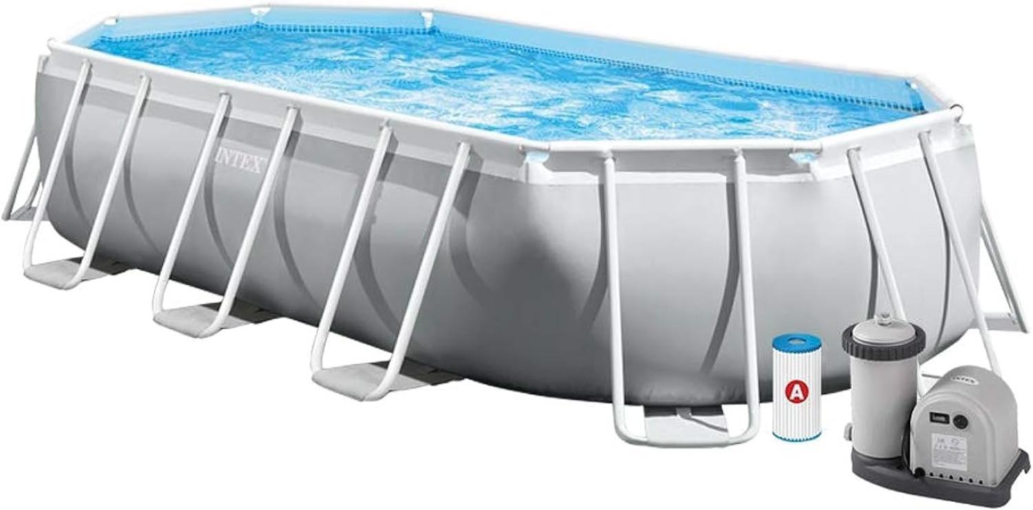 Intex Frame Swimming Pool Set "Prism Oval", 503 x 274 x 122 cm Bild 1