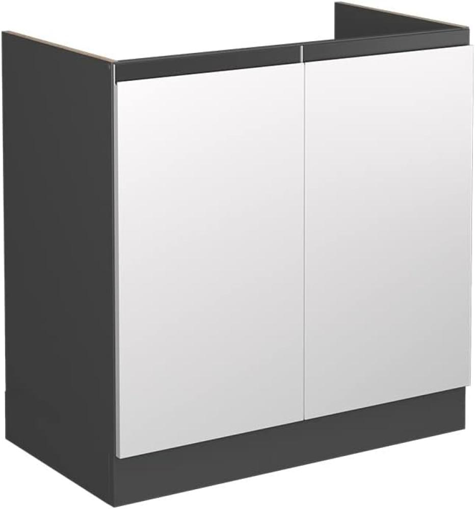 Vicco Spülenunterschrank Küchenschrank Küchenmöbel R-Line J-Shape 80 cm modern (Anthrazit-Weiß) Bild 1