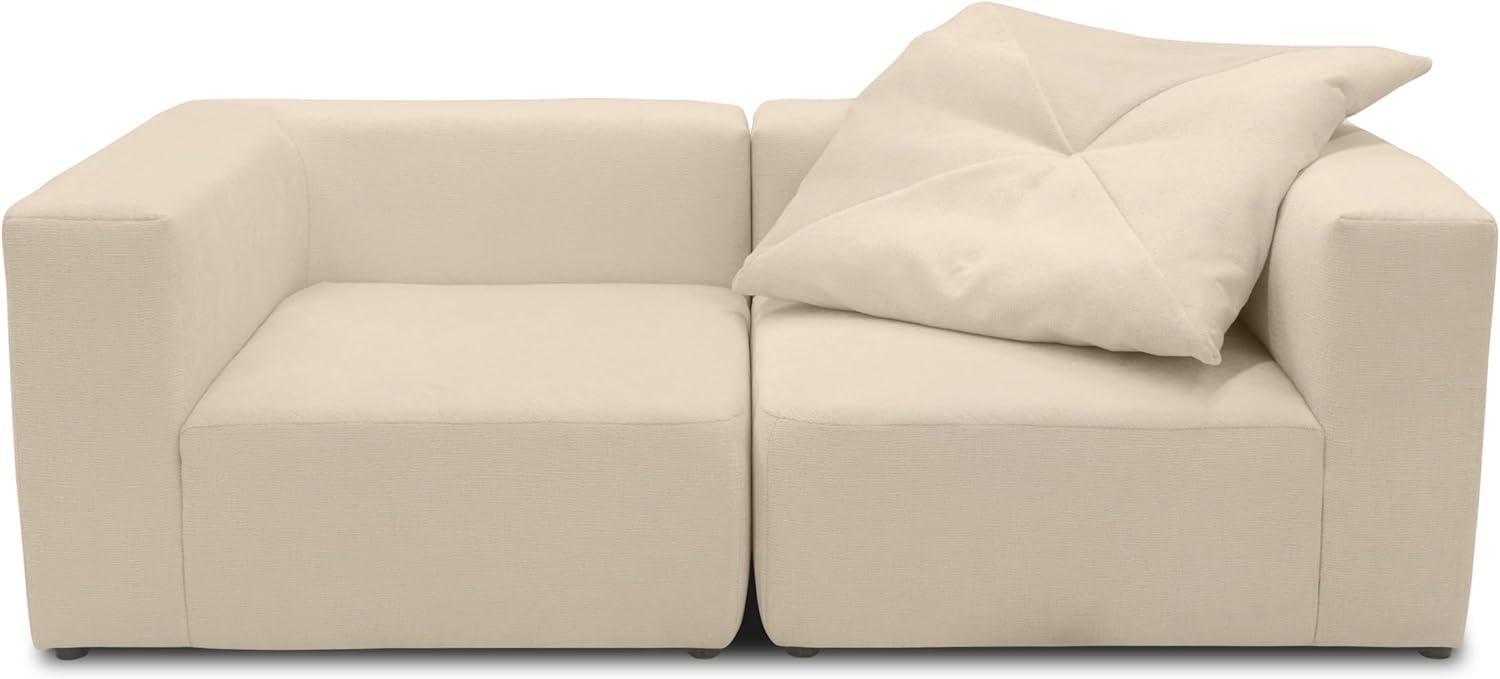 DOMO. Collection Modulsofa Adrian, 2 Sitzer aus Zwei Polsterecken, 2 Couch, Sofa, Modul, 216 cm in beige Bild 1