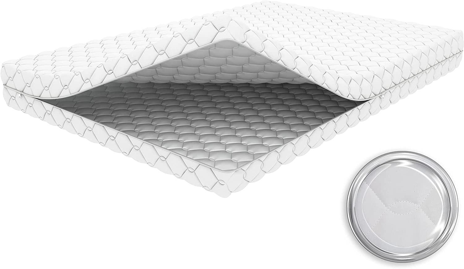Crownmiller Microfaser Ersatz Matratzenbezug, 60°C waschbar, 4-seitiger Reißverschluss 140x200 cm, 6 cm (Topper von 5-8cm) Bild 1