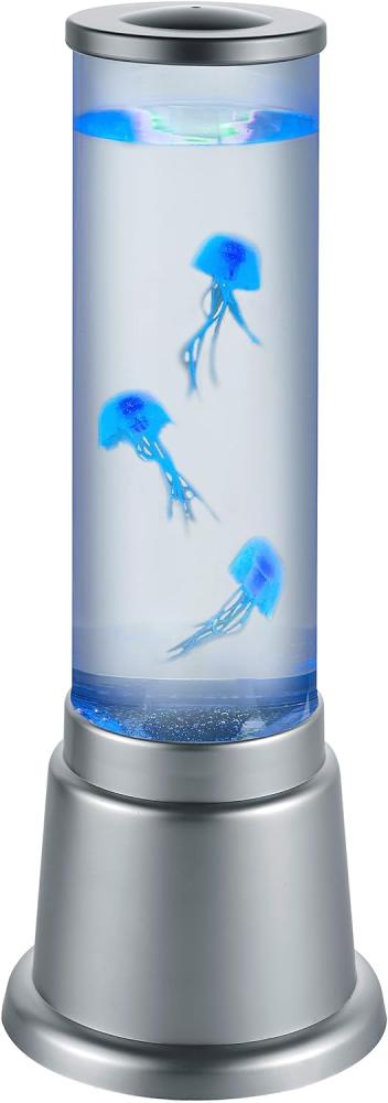 Sprudelnde Farbwechsel LED Lichtsäule JELLY Wassersäule & Deko Fischen H. 36cm Bild 1