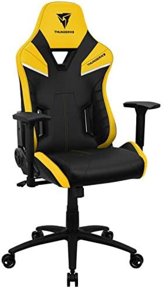 ThunderX3 TC5BY Ergonomischer Gaming-Stuhl, abnehmbare Kissen, Air Tech, gelb Bild 1