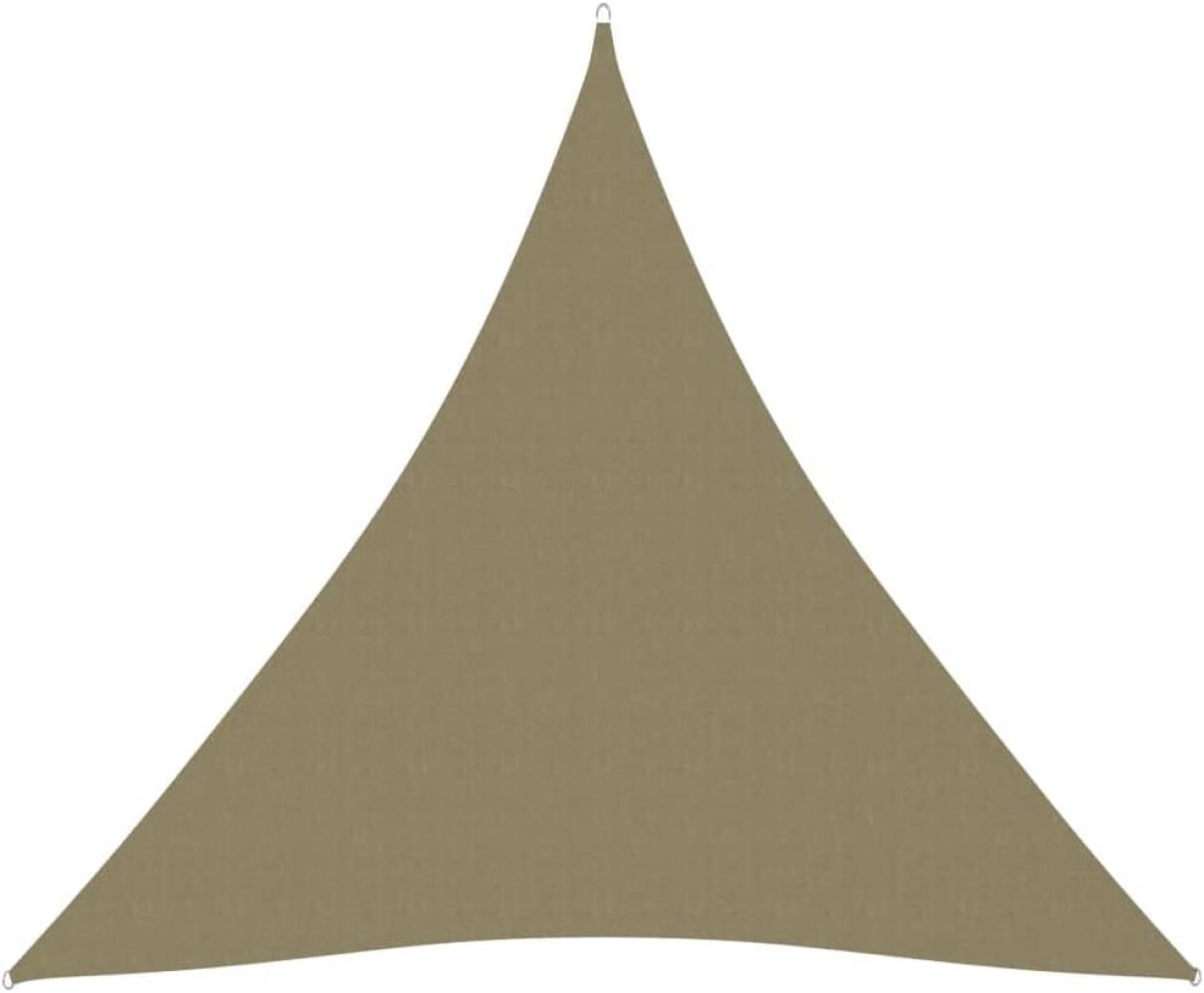 Sonnensegel Oxford-Gewebe Dreieckig 3x3x3 m Beige Bild 1