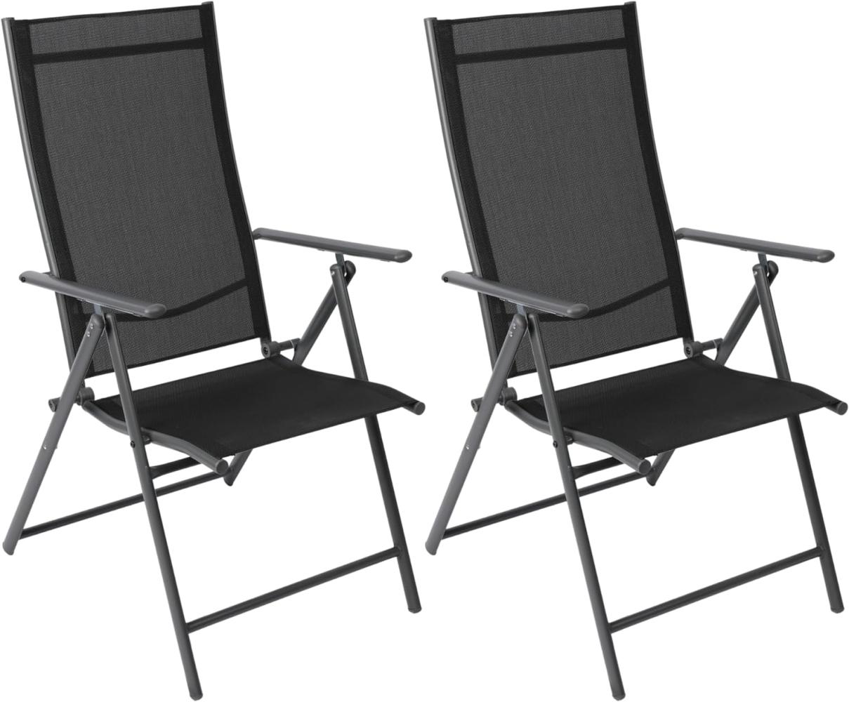 Albatros Gartenstühle 2er Set Aruba – Gartenstühle Klappbar mit robustem Metallgestell und hoher Belastbarkeit – Bequeme Klappstühle auch als Terrassenstühle oder Balkonstühle Bild 1