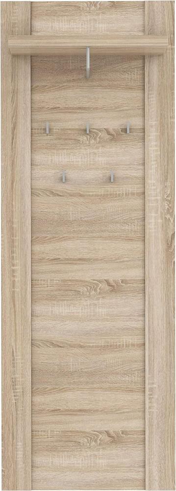 FORTE Calpe Kleiderpaneel mit 1 Ablage, Holzwerkstoff, Sonoma Eiche , 69. 2 x 31. 8 x 194. 2 cm Bild 1