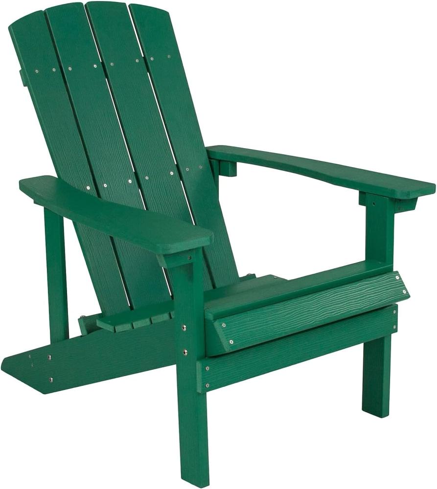 Flash Furniture Poly Adirondack Stuhl, grün, 1 Stück Bild 1