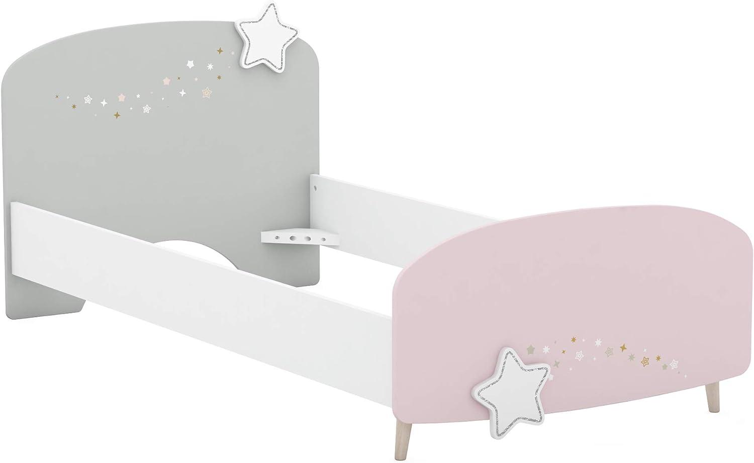 Demeyere 'Stella' Bett matt weiß/grau/rosa, 90x200 cm Bild 1