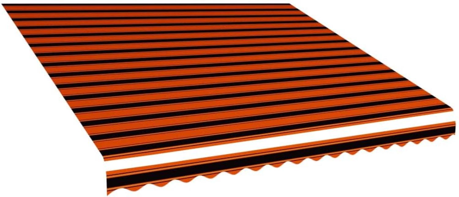 vidaXL Markisenbespannung Canvas Orange & Braun 400x300 cm Bild 1