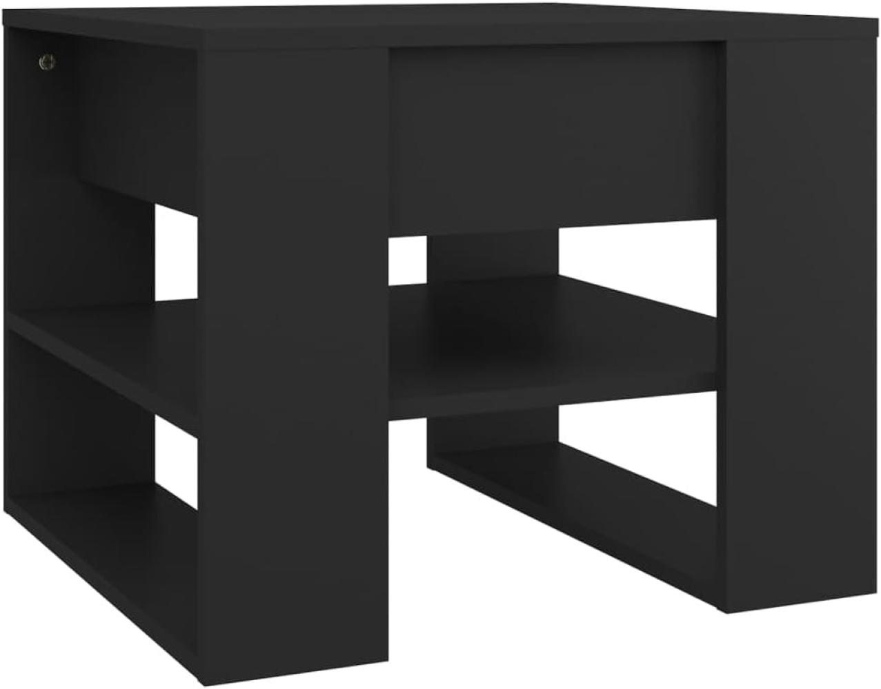 Couchtisch Schwarz 55,5x55x45 cm Holzwerkstoff Bild 1