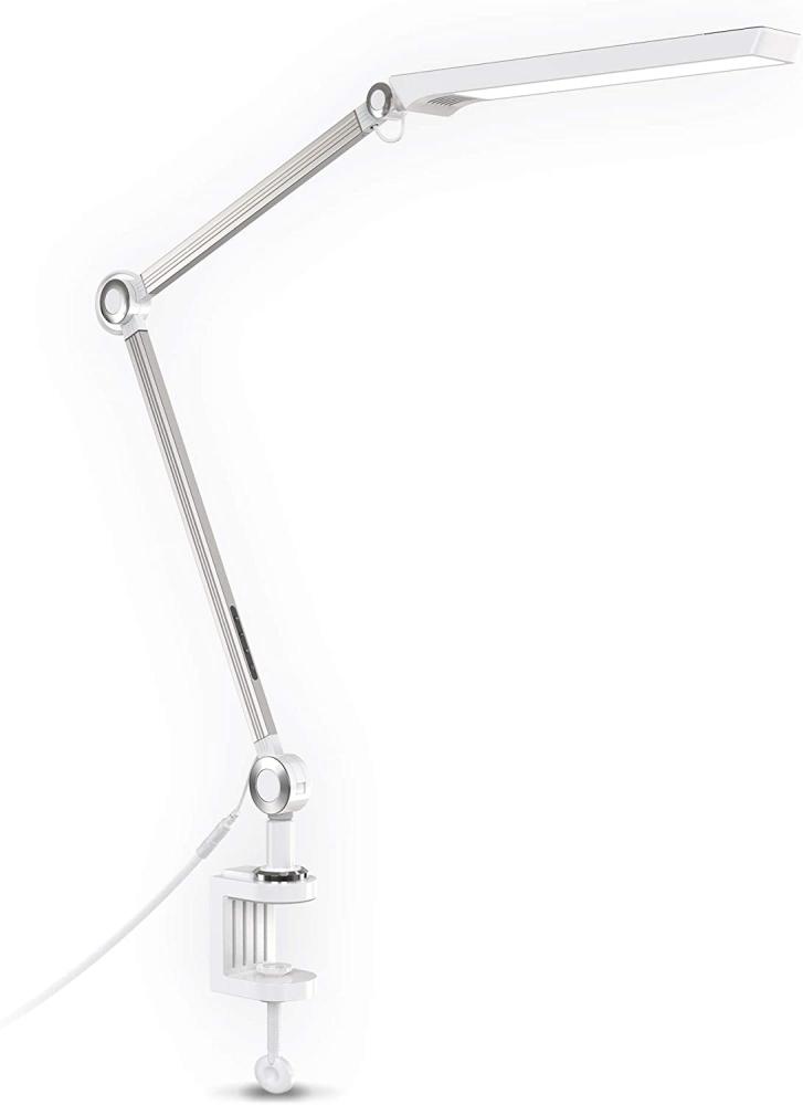 LED Klemmleuchte dimmbar CCT Leselampe schwenkbar Schreibtisch-Lampe weiß 9W Bild 1