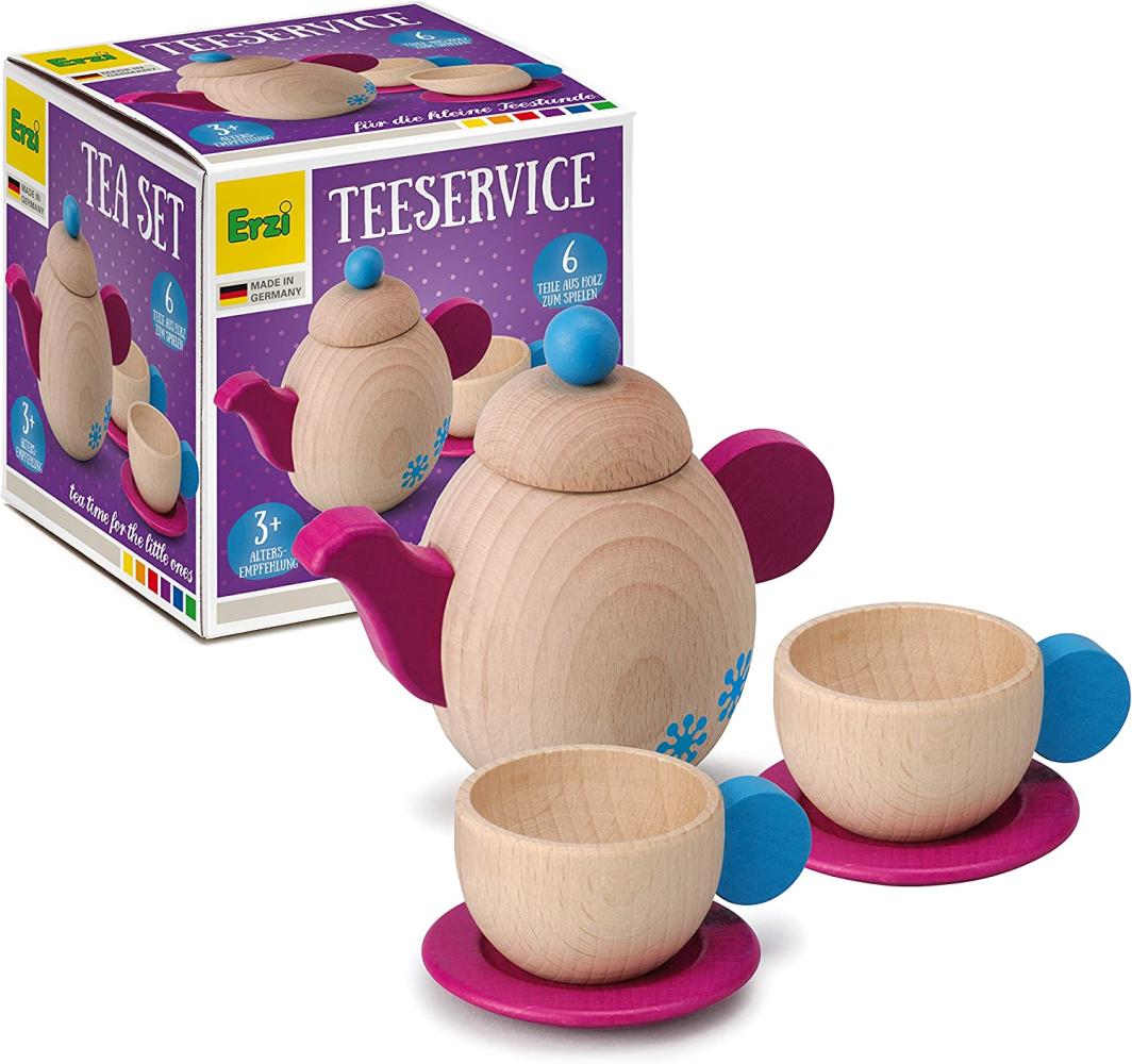 Erzi 10649 Teeset für Kinderküche Holz Erzgebirge Bild 1