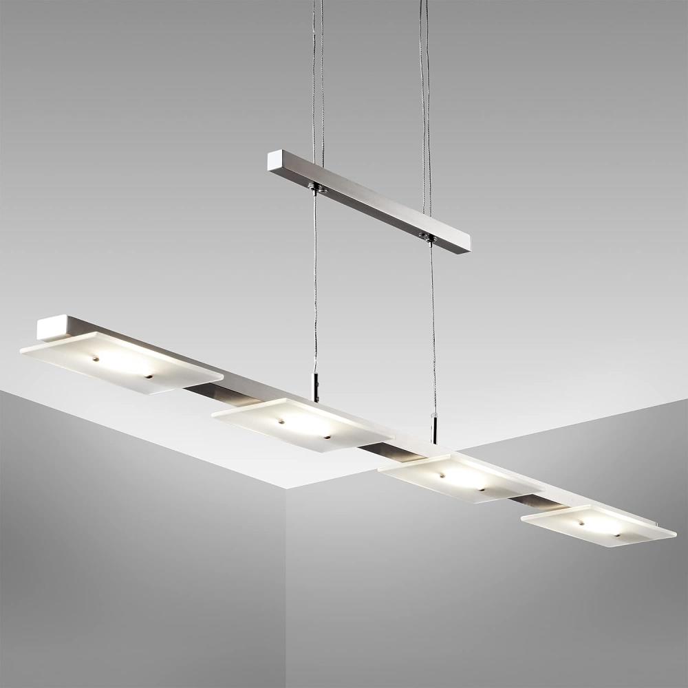 LED Deckenleuchte Design Pendel-Leuchte Hänge-Lampe Küchen-Tisch Esszimmerlampe 4x Einzelglas | 4x LED Platine Bild 1