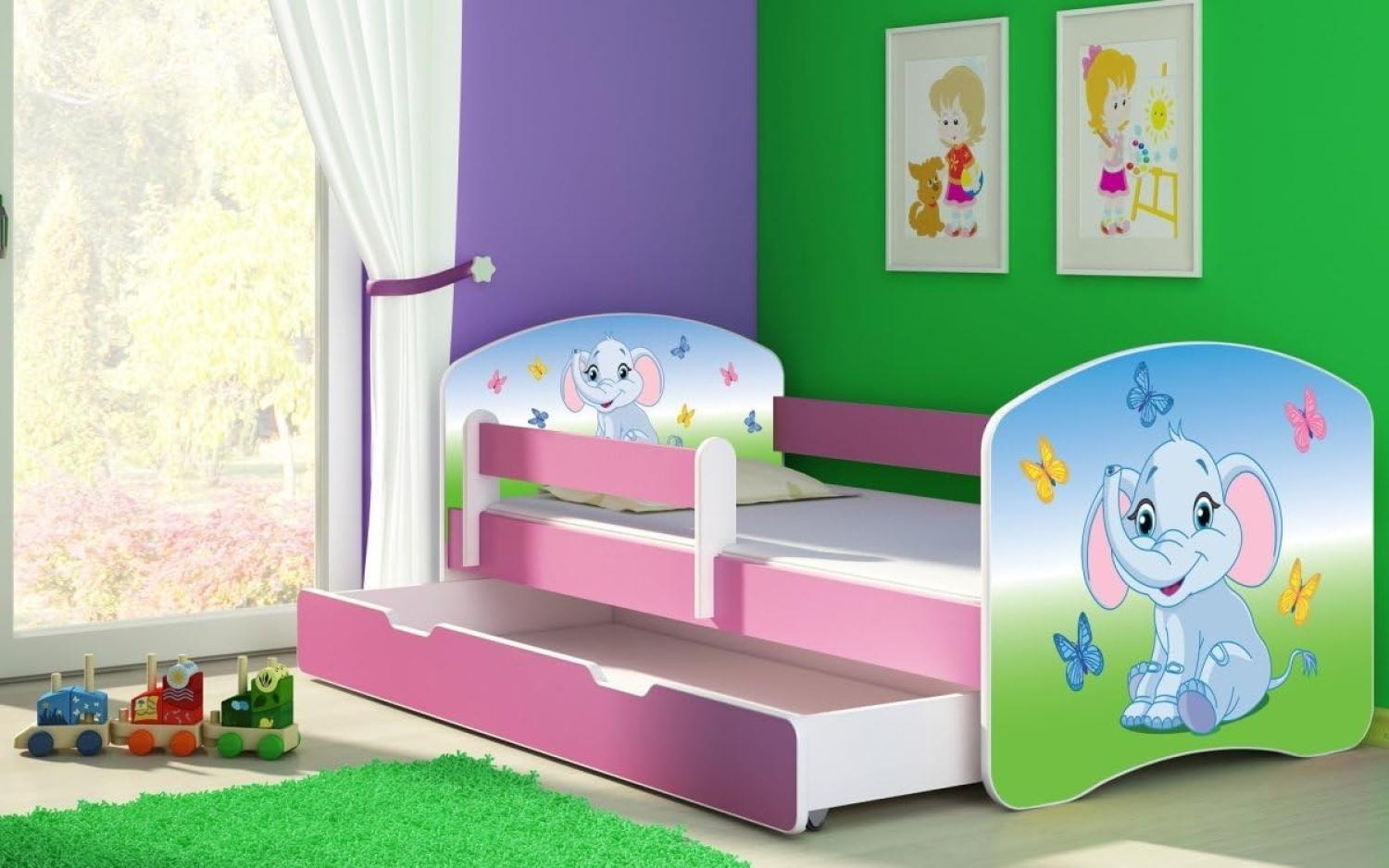 Kinderbett Dream mit verschiedenen Motiven 160x80 Elephant Bild 1