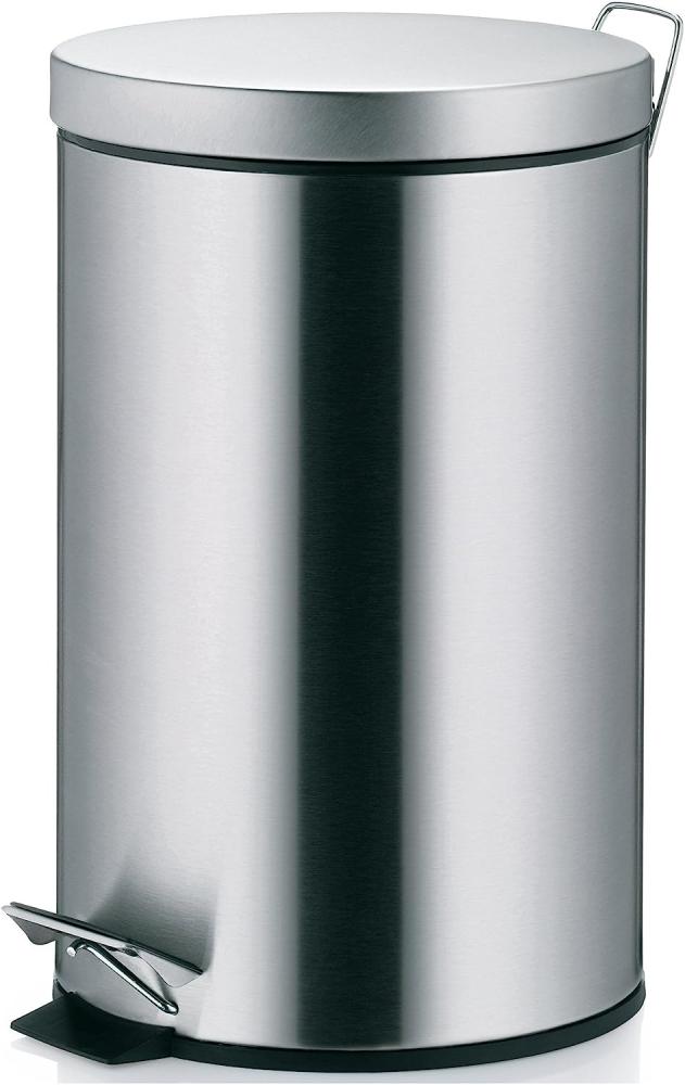 Treteimer Edelstahl poliert, mit Kunststoffeinsatz, Inhalt: 12 Liter Bild 1