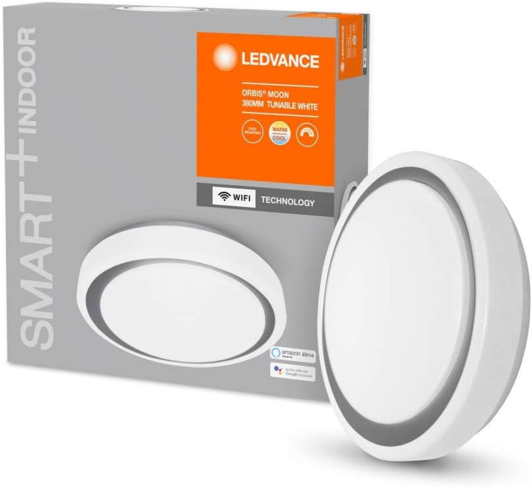 LEDVANCE Smart+ Ceiling moon white + silver ring CCT WIFI A Bild 1