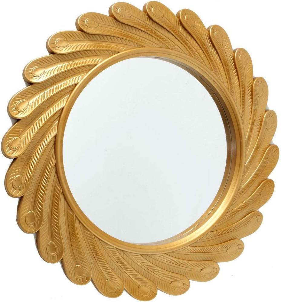 Wand Spiegel, Kunststoff, Gold, 40 cm Bild 1