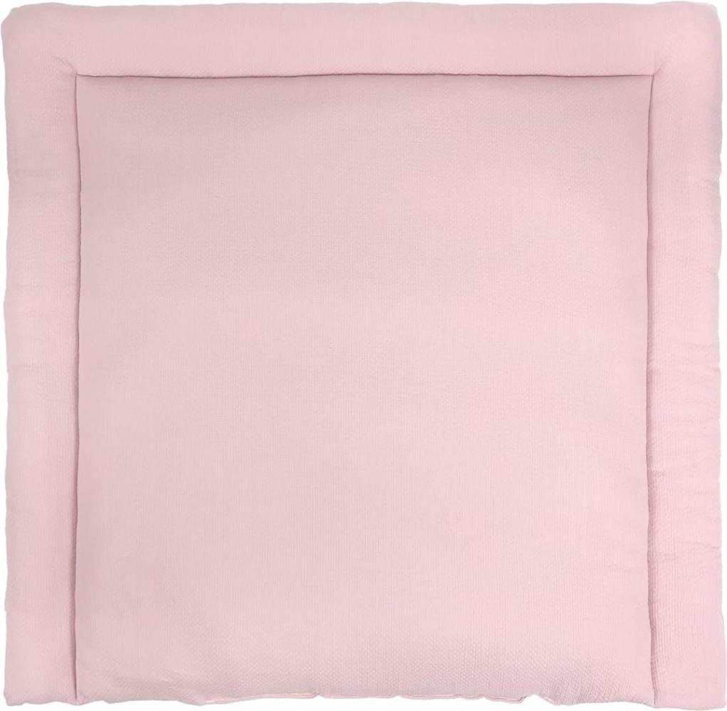 KraftKids Wickelauflage in Doppelkrepp Rosa, Wickelunterlage 78x78 cm (BxT), Wickelkissen Bild 1