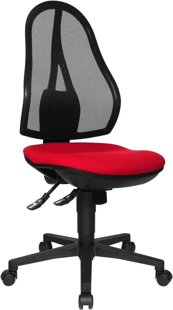 Topstar OP200G21 Open Point SY, Bürostuhl, Schreibtischstuhl, ergonomisch, Bezug rot Bild 1