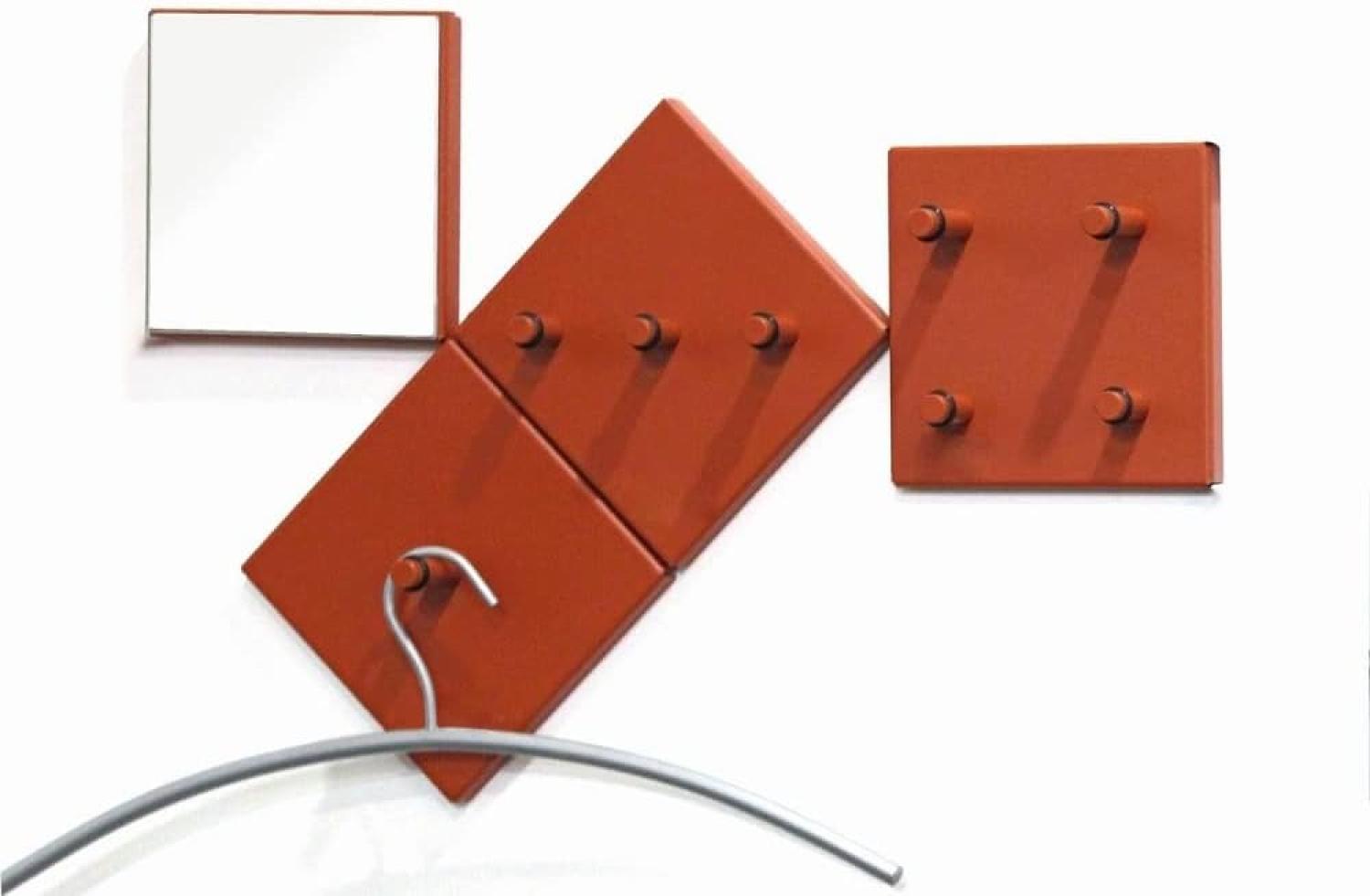 Haku-Möbel 4er-Garderobenset, rot, 6 x 15 x H: 15 cm Bild 1