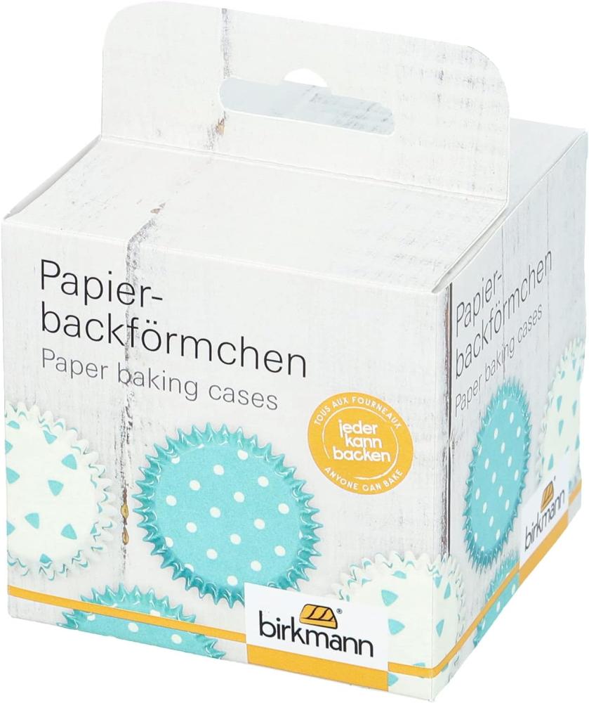 Birkmann Papierbackförmchen, 100 Stück, Backförmchen, Muffinbackform, Muffinform, Türkis, Ø 7 cm, 444706 Bild 1