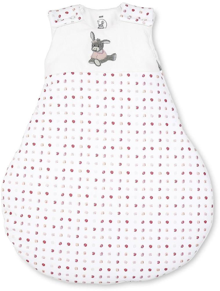 Sterntaler Schlafsack für Babys, Reißverschluss und Knöpfe, Größe: 62/68, Emmi Girl, Weiß/Rosa Bild 1