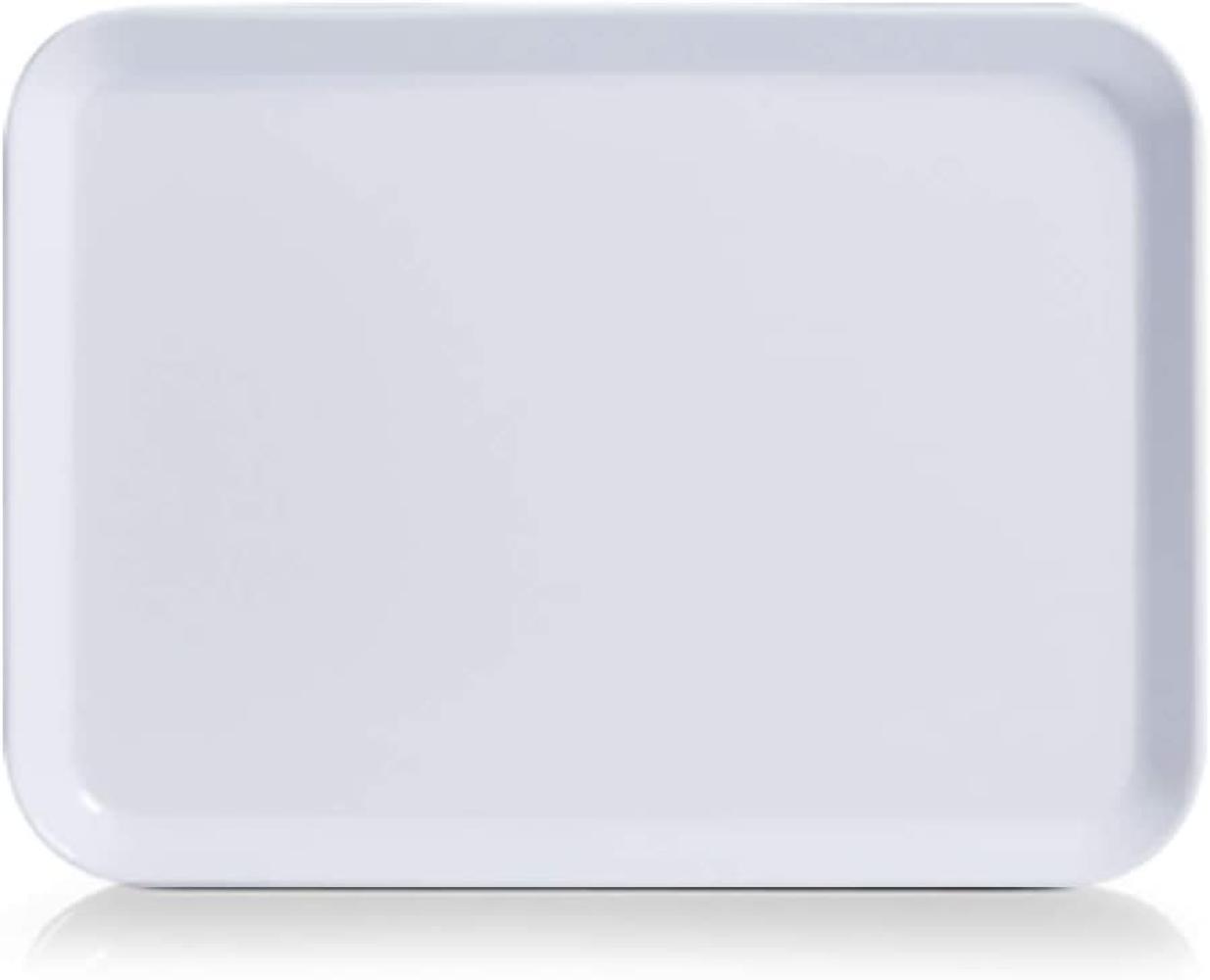 Zeller Melamintablett, Melamin, Weiß, 24 x 18 cm Bild 1