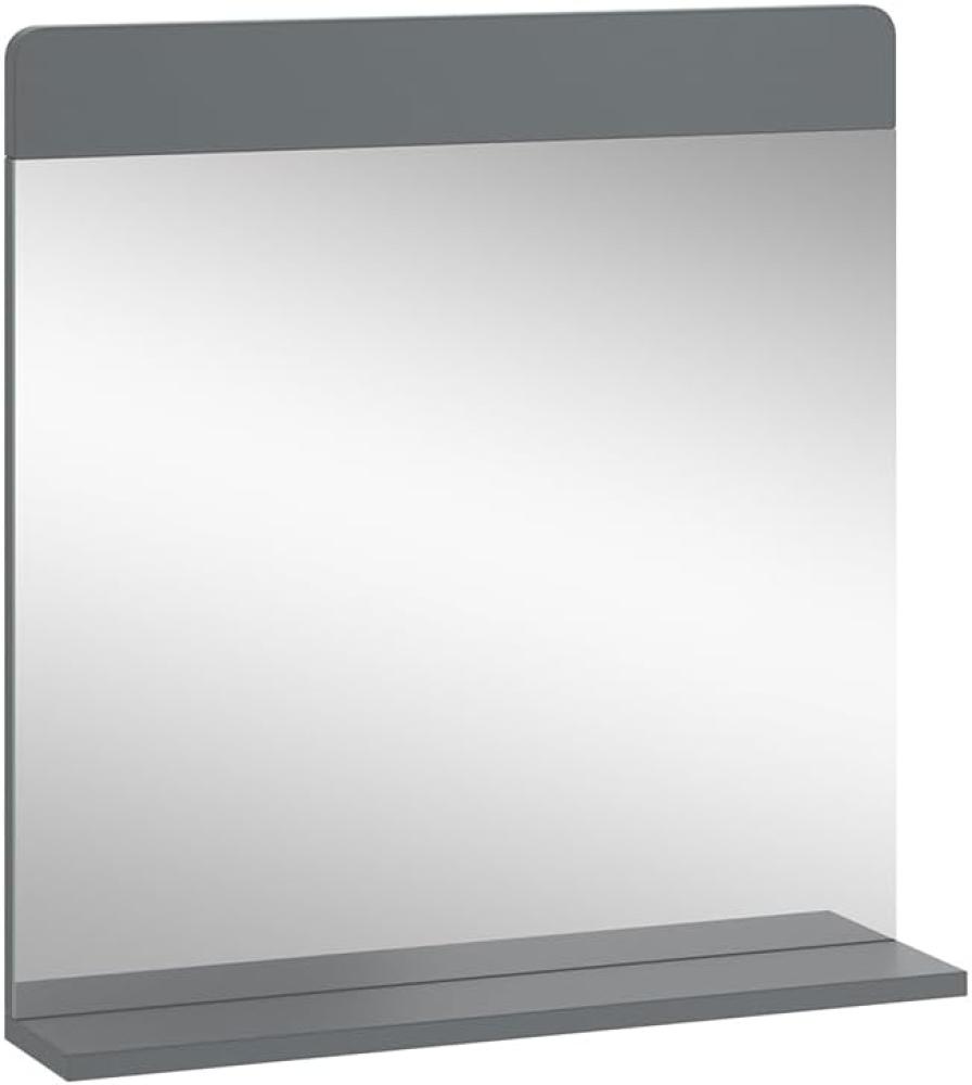 Vicco Badezimmerspiegel Izan Grau 60 x 62 cm mit Regal Bild 1