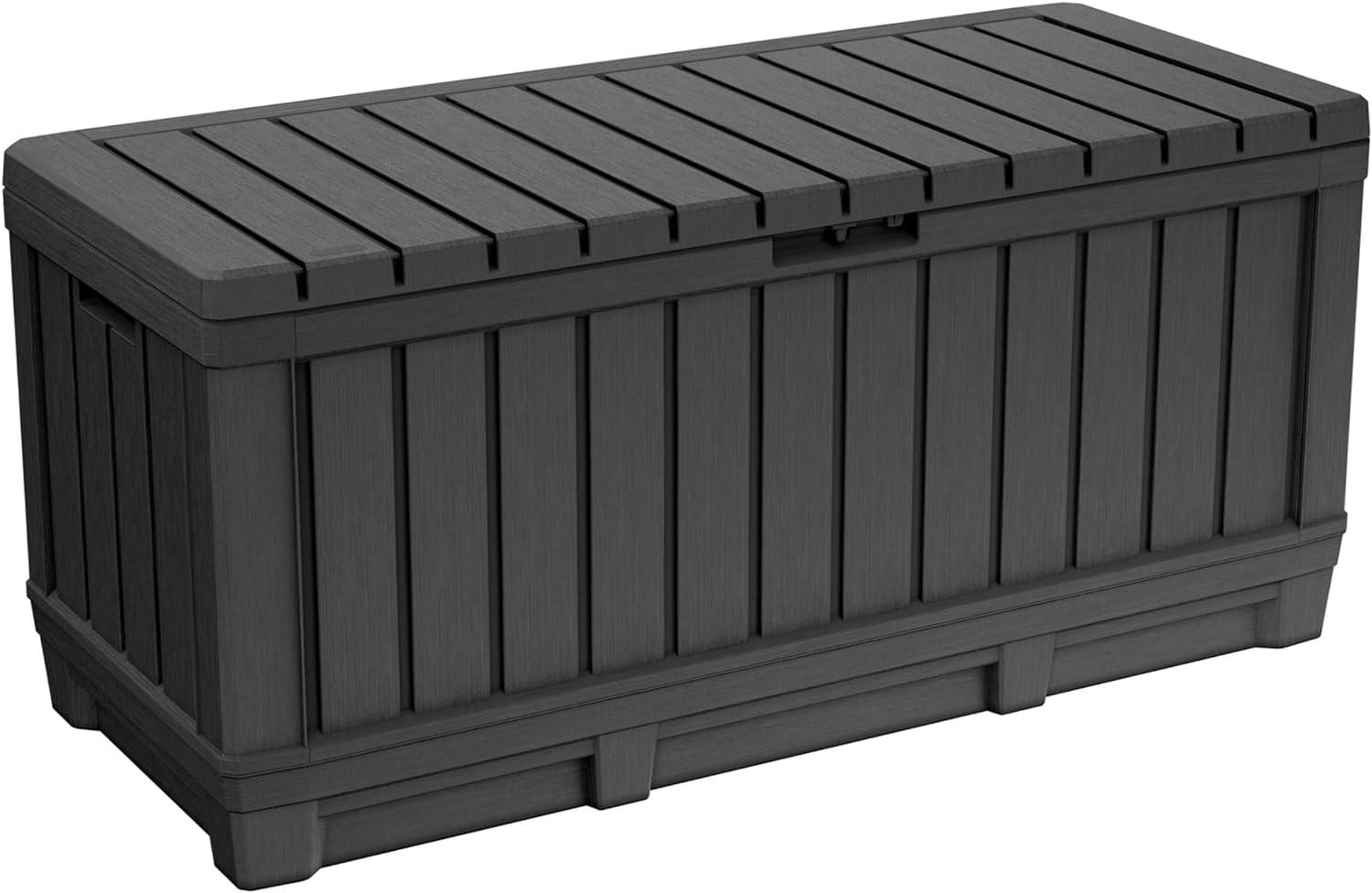 Keter Auflagenbox Aufbewahrungsbox 350l Kunststoff Kissenbox Balkonbox Gartenbox Bild 1