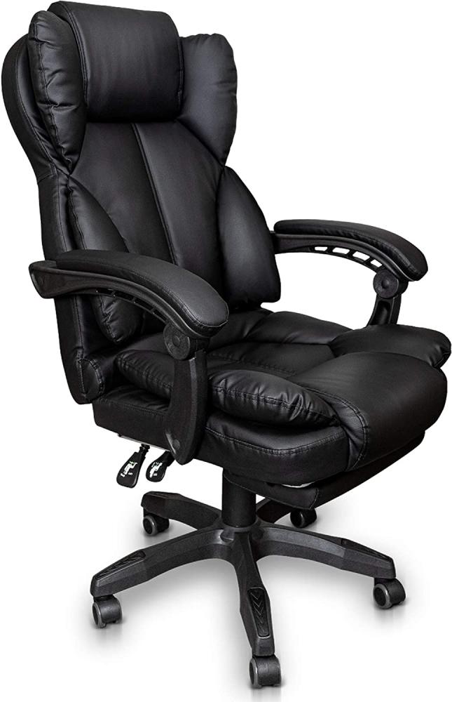 Trisens Schreibtischstuhl Bürostuhl Gamingstuhl Racing Chair Chefsessel mit Fußstütze Bild 1