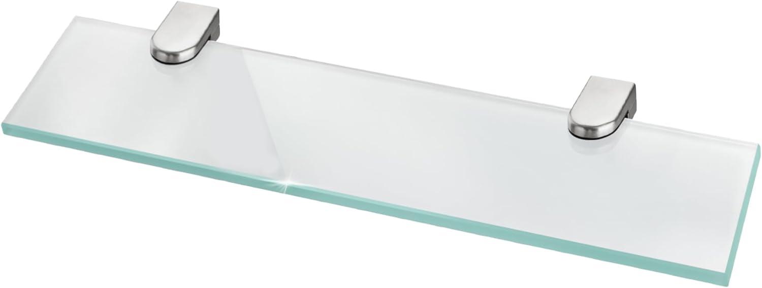 bonsport Glasregal Wandregal für Badezimmer Milchglas - Glas Regal aus 6 mm Sicherheitsglas 30x10,16x0,6cm - Glasablage Glasregalboden Badablage Bild 1